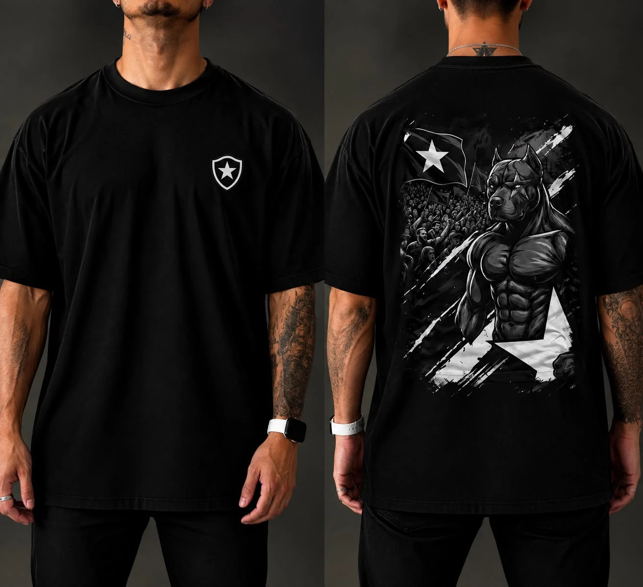 Camiseta Botafogo Pitbull Gladiador Alvinegro