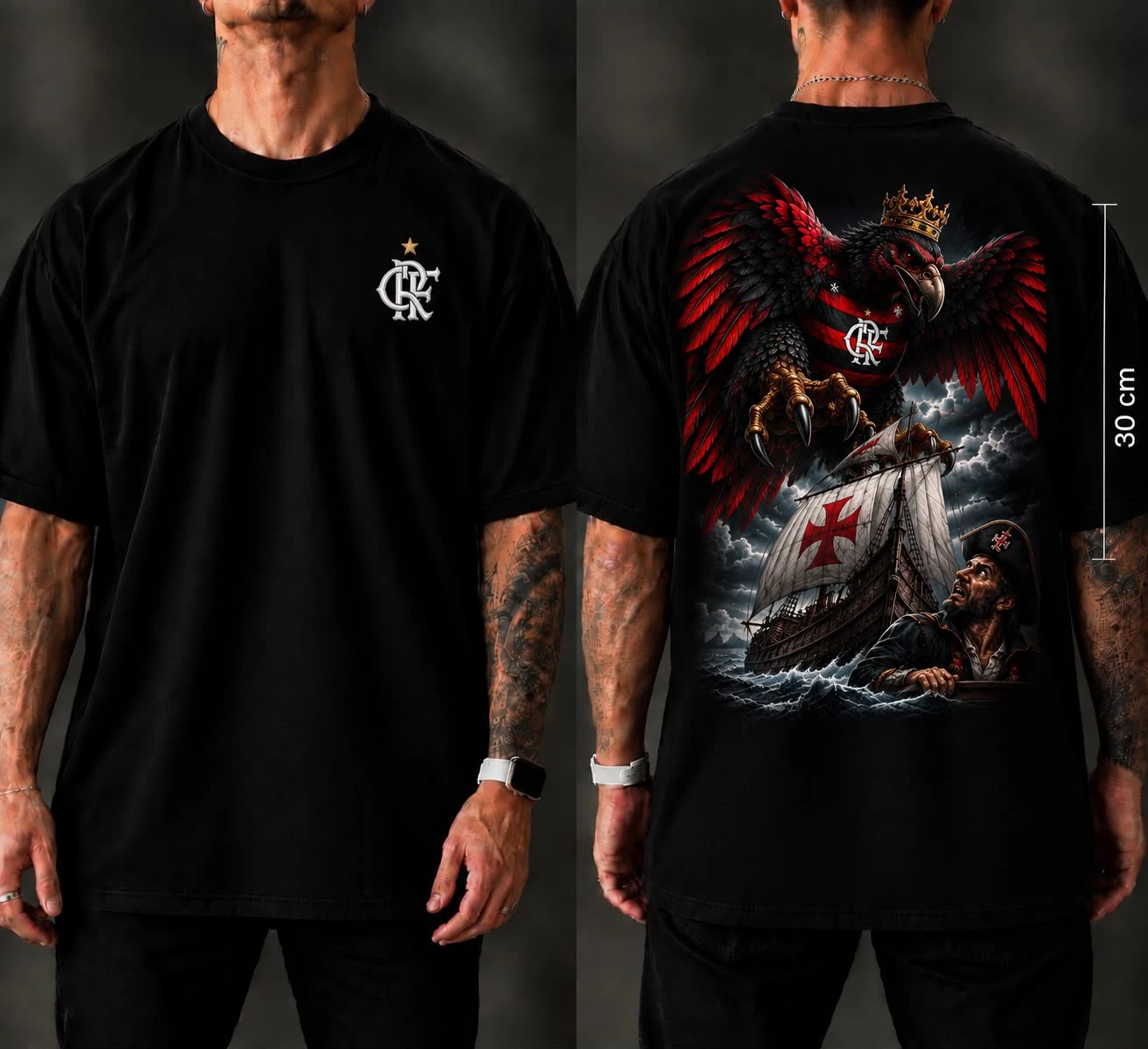Camiseta Flamengo Urubu Imperador dos Mares