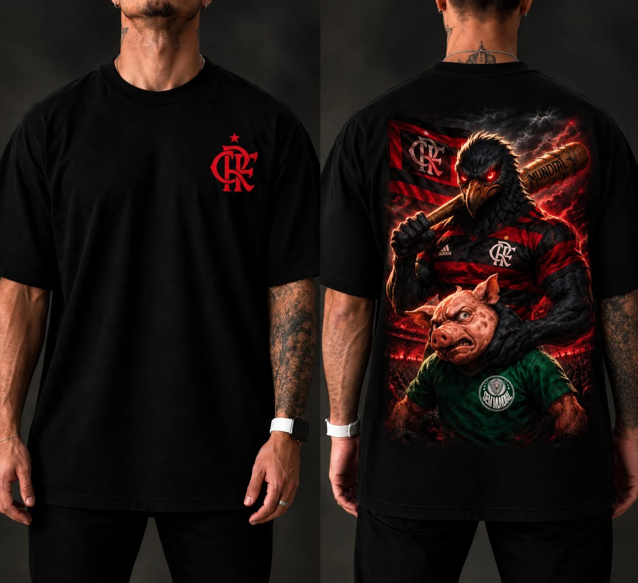 Camiseta Flamengo Urubu Malvadão
